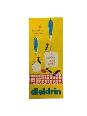 Vintage Dieldrin Household Insect Control Advertising Pamphlet 1955